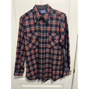 Pendleton long sleeve flannel shirt 100% wool